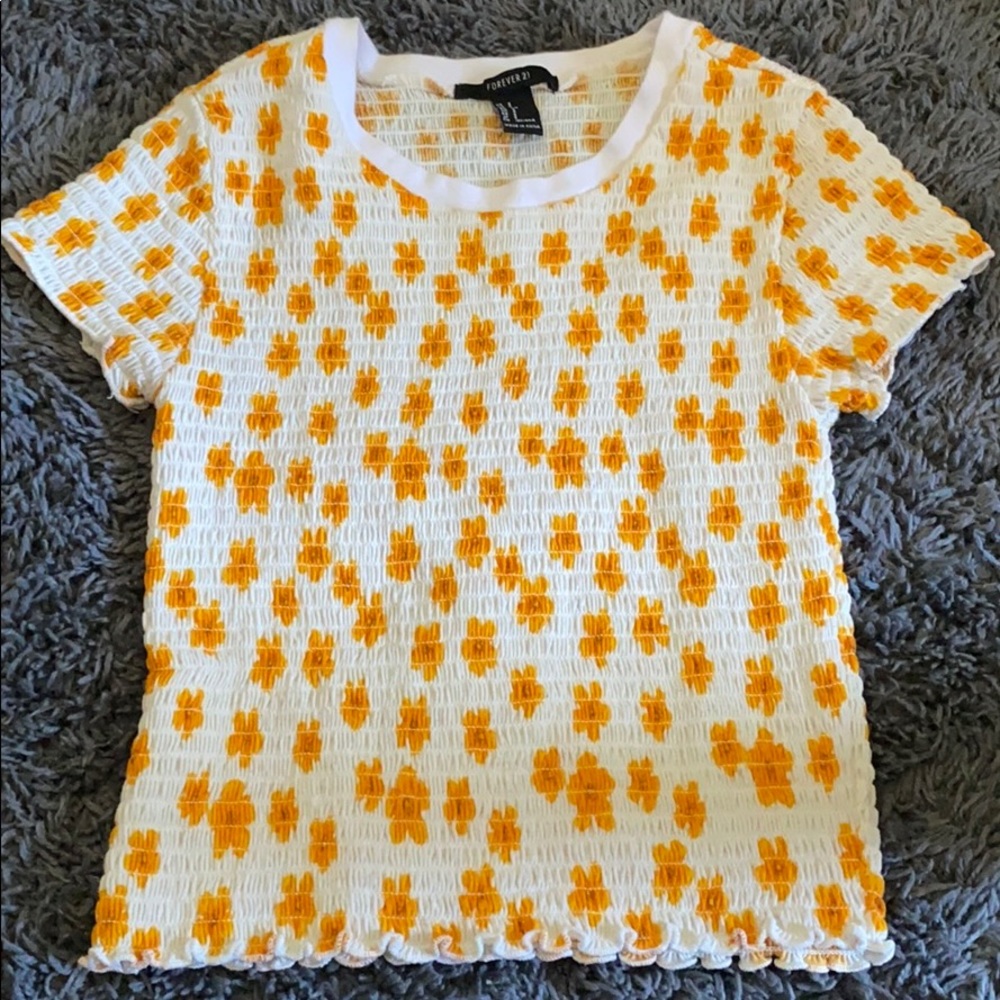 Sunflower crop top 🌻